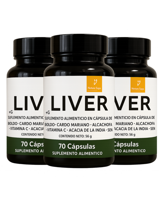 Combo Trilogía: 3 frascos de Liver para regenerar tu hígado.